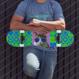 SKATEBOARERNA FÖR KATTMJÖLKSUNGLASSER MINI SKATEBOARD BRÄDA 18,5 CM