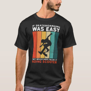Skateboartid för en skateboardförare t shirt