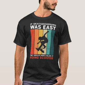 Skateboartid för en skateboardförare t shirt