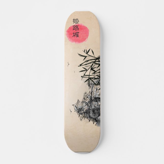 Skatebods paysage japonais mini skateboard bräda 18,5 cm (Framsida)