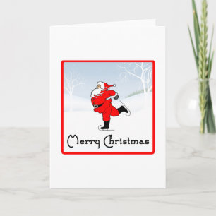 SkateChick Santa Helgkort
