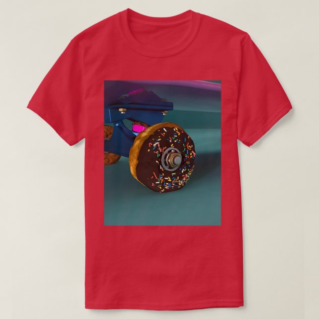 SkateDonut 2 sak I kärlek-grafik T Shirt (Design framsida)