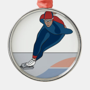 skater av hastighet julgransprydnad metall
