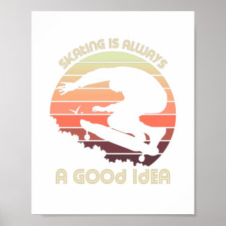 skater av vintage i djungeln poster