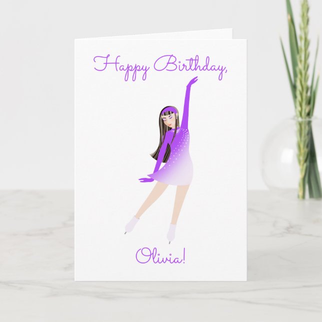 Skater Birthday Card Kort (Framsida)
