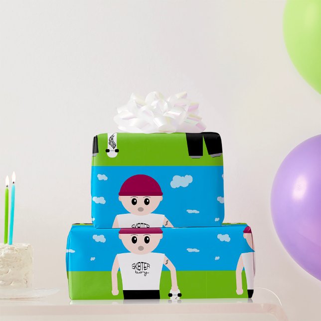 Skater Boy Presentpapper (Skapare uppladdad)