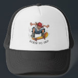 Skater Boy Skateboarding Hat Keps<br><div class="desc">Den här kraftfulla hatten har en skater pojke som fångats mitt i ett dynamiskt rörelse. Med frasen "Born till Sk8" på framsidan fångas den här designen upp ren skateparanda - rebellig, ofruktsam och rörlig fullt. Perfekt för alla som lever för att hugga trottoarer och trotsa allvar, detta är ett måste...</div>