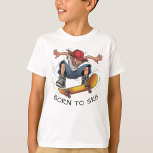 Skater Boy Skateboarding T Shirt