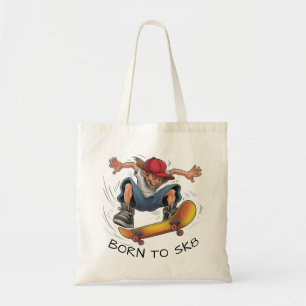 Skater Boy Skateboarding Tygkasse