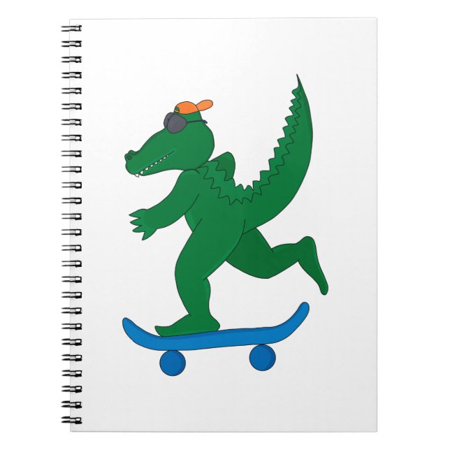 Skater Crokodile Anteckningsbok (Framsidan)