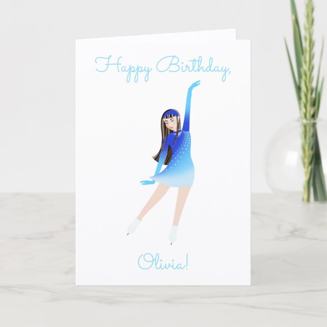 Skater Folded Greeting Card Kort (Framsida)
