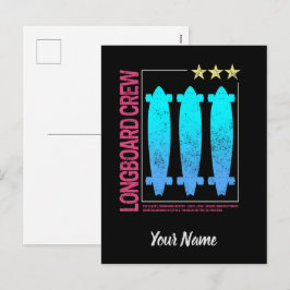 Skater för återrullningsskateboard-Vintage Helg Vykort