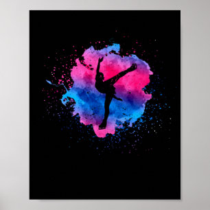 skater för  av glaciär i figur vintersport poster