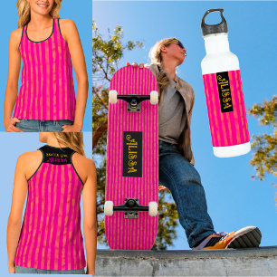 skater för coola av rosa orange - gigantisk modern mini skateboard bräda 18,5 cm