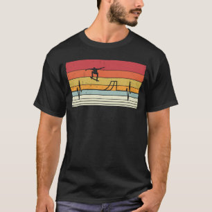 Skater för pulsslag för rullkort t shirt