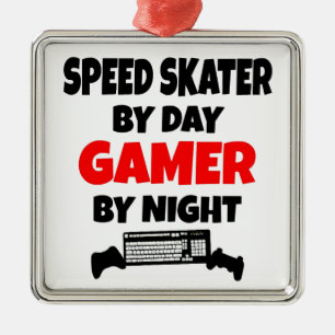 Skater för spelhastighet julgransprydnad metall