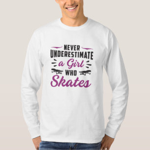 Skater Girl Girls Skating Skateboard Funny Gift T Shirt