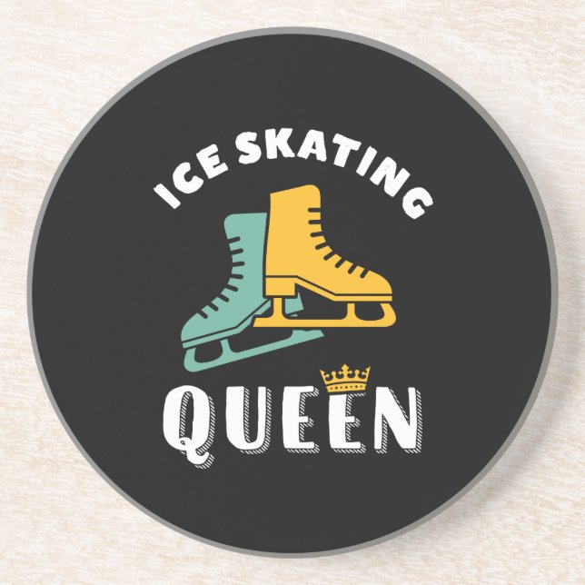 Skater Girl Ice Skating Queen Underlägg (Framsidan)