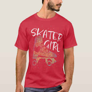 Skater Girl Roller Skates Roller Skating T Shirt