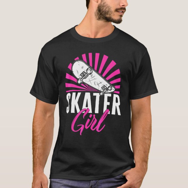 Skater Girl Rollerblading Women's Skate Roller Rol T Shirt (Framsida)