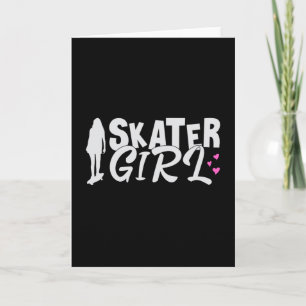 Skater Girl Sk8 Skateboard Skate Skate Gift Idea Kort