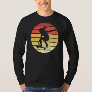 Skater Girl Skateboard Girls Skateboarding Retro V T Shirt