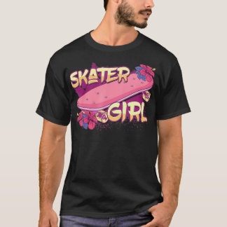 Skater Girl Skateboard Skateboarding T Shirt