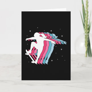 Skater Girl Skateboarder Skateboarding Girls Gift  Kort