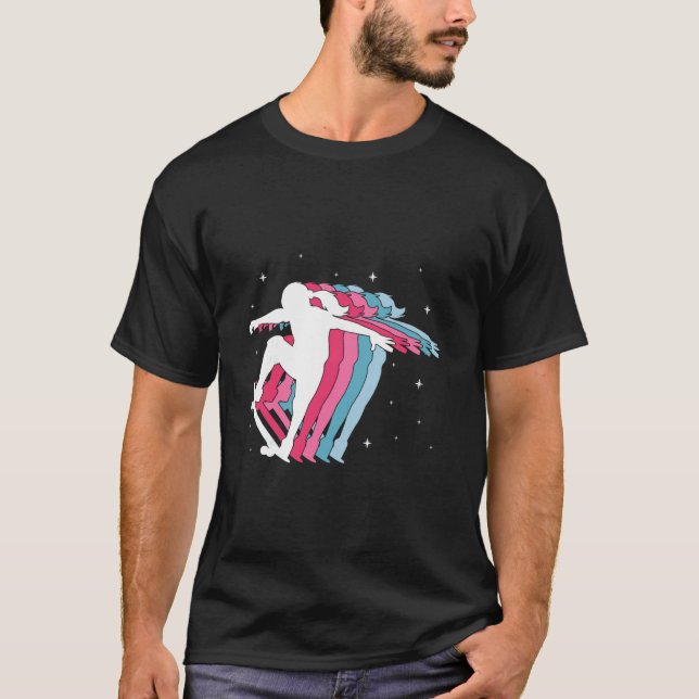Skater Girl Skateboarder Skateboarding Girls Gift  T Shirt (Framsida)