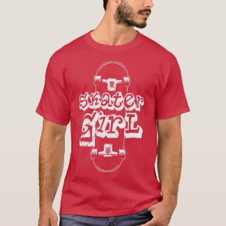 Skater Girl Skateboarder Skateboarding T Shirt