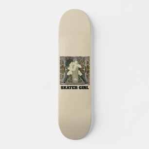 SKATER GIRL SKATEBOARES MINI SKATEBOARD BRÄDA 18,5 CM