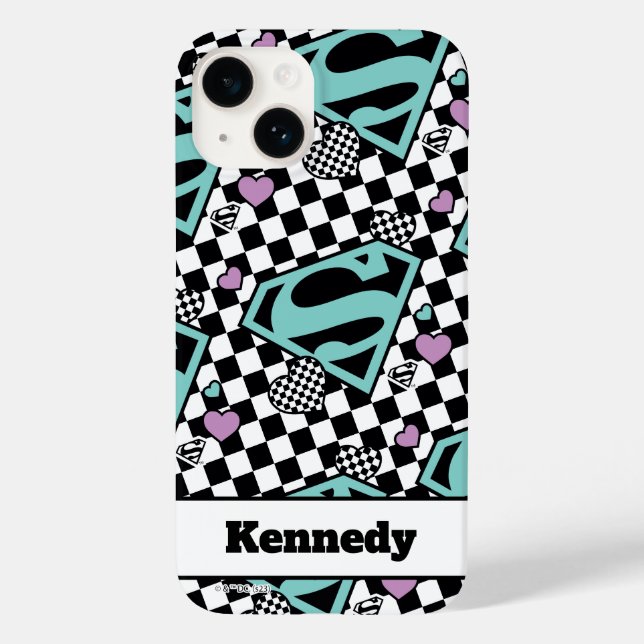 Skater Girl Supergirl Hearts S-Shield (Baksida)