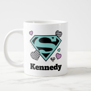 Skater Girl Supergirl Hearts S-Shield Jumbo Mugg