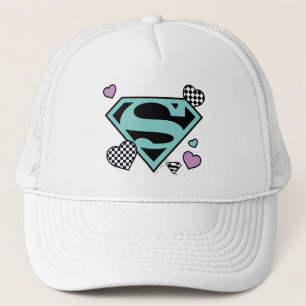 Skater Girl Supergirl Hearts S-Shield Keps