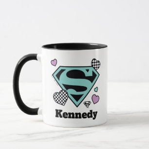 Skater Girl Supergirl Hearts S-Shield Mugg