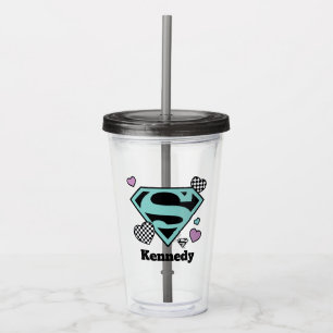 Skater Girl Supergirl Hearts S-Shield Take Away Mugg