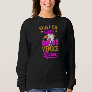 Skater Girl Venice Beach California Vintage Skateb T Shirt