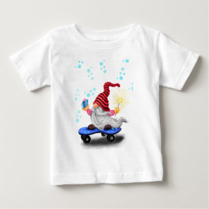 Skater Gnome jul Baby T-Shirt