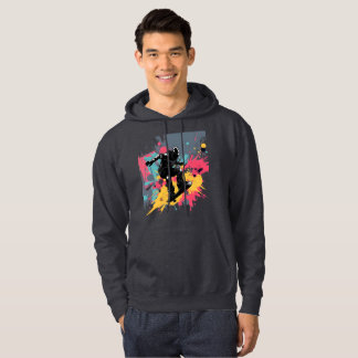 Skater Graffiti Stänk Hoodie