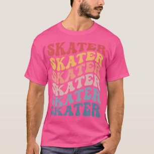 Skater Groovy Skating Roller Skating T Shirt