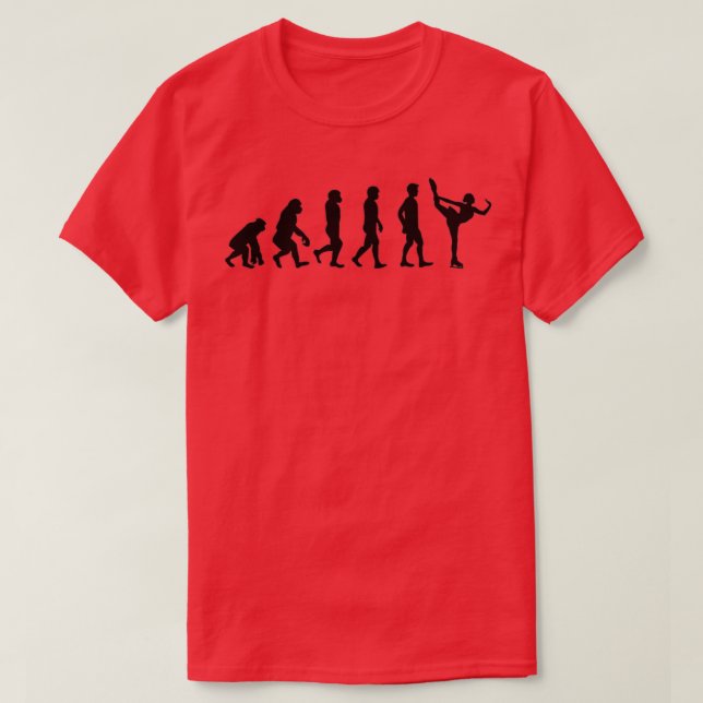 skater i figur i utvecklingskonstruktion t shirt (Design framsida)