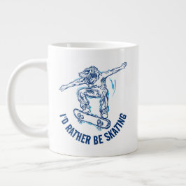 Skater i mitten av Luft, i stället för att skaka Jumbo Mugg