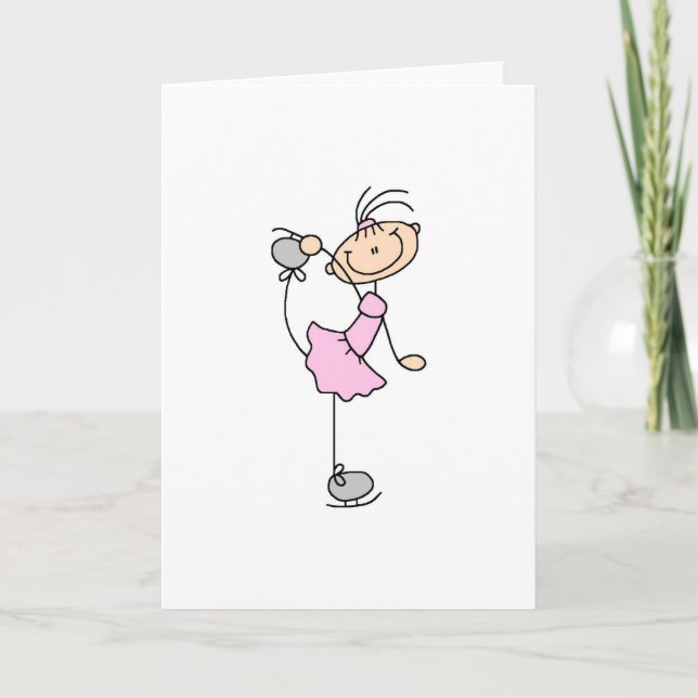 Skater i Rosa-kort Kort (Framsida)