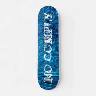 Skater: Ingen komposition på blått abalonstam Mini Skateboard Bräda 18,5 Cm