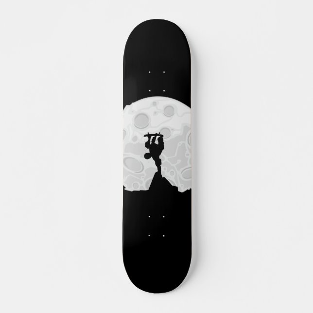 Skater Måne Mini Skateboard Bräda 18,5 Cm (Framsida)