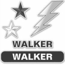 Skater Namn - Svart och vitt skateboard-fästen