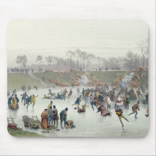 Skater på sjön på Bois de Boulogne Musmatta
