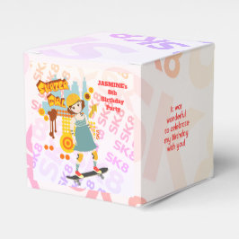 Skater Park Roligt Girl Födelsedagsfest Presentaskar