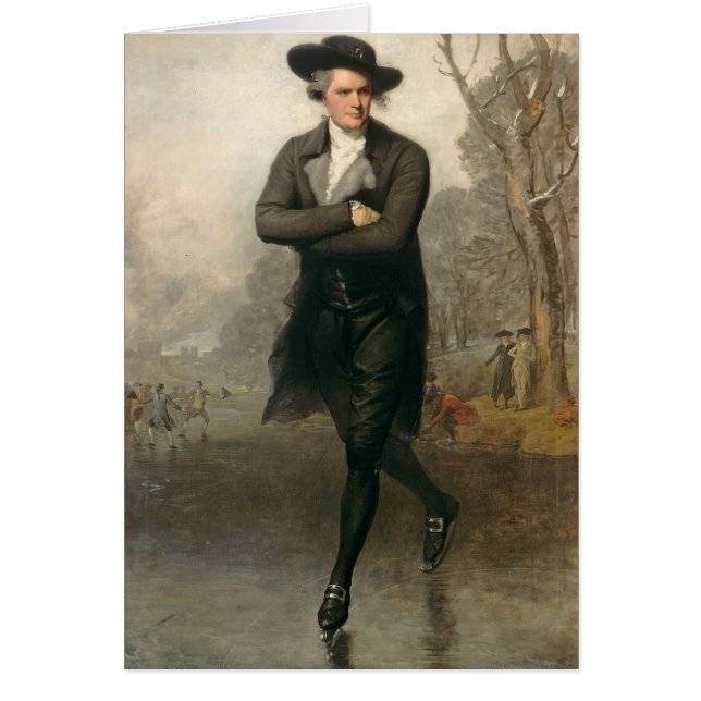 Skater (porträtt av det William lån) Hälsningskort (Framsidan)