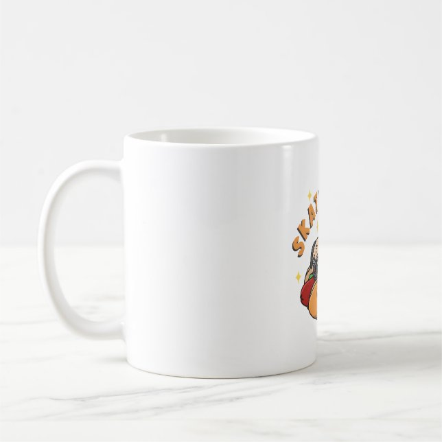 Skater Pug Kaffemugg (Vänster)